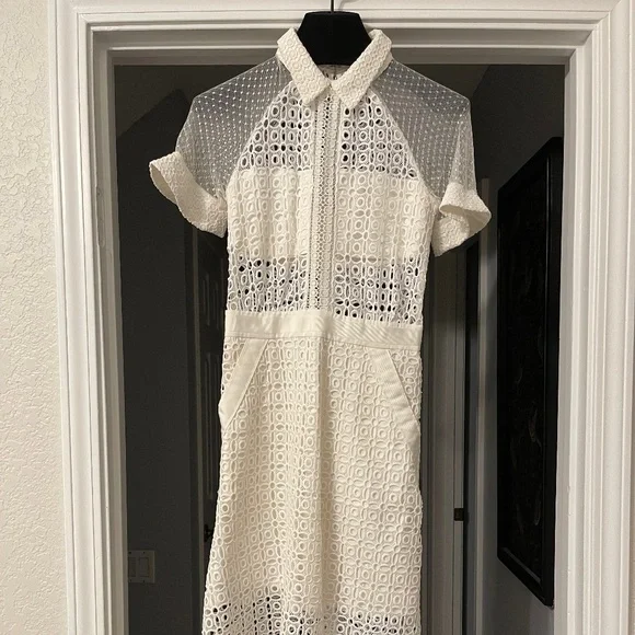 Self-Portrait | Dresses | Self Portrait White Lace Dress | Poshmark